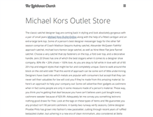 Tablet Screenshot of michaelkor.authenticfans.com